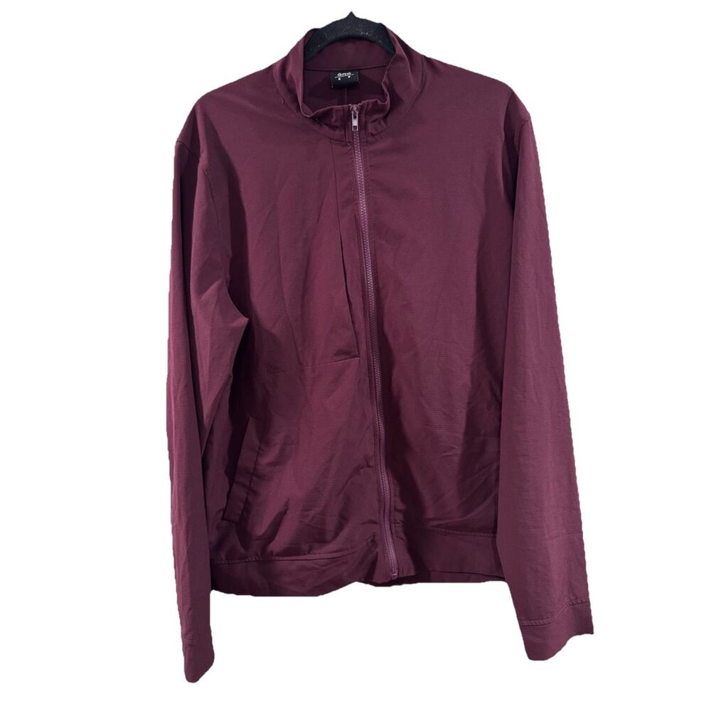 Grand Running Club GRC Men's L Burgundy Lightweight Windbreaker Jacket Spring